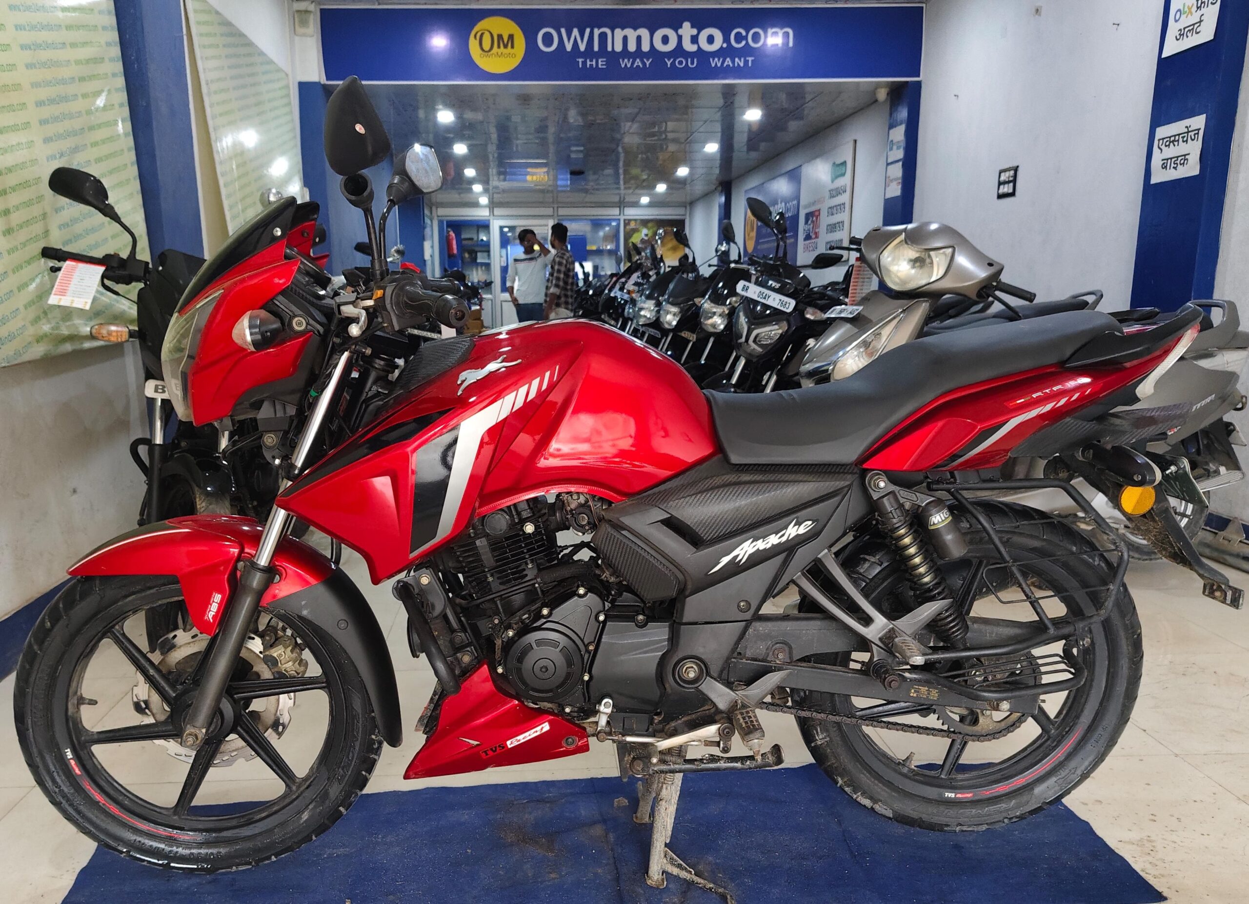 160 Matte Apache Rtr Bike Image In Red Colour On Road Price In Nepal Tvs  Bike